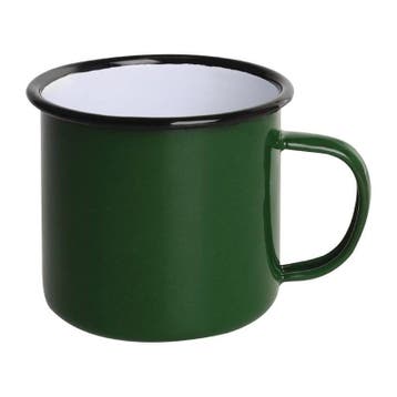 Mokken | Geëmailleerd Staal | Groen | 35cl | 6 Stuks |, Verzenden