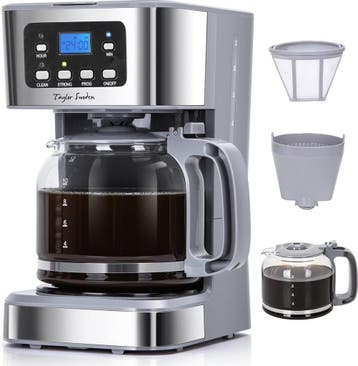 Koffiezetapparaat - filterkoffie - Glazen pot - RVS, Elektronische apparatuur, Koffiezetapparaten, Verzenden, Nieuw