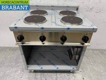 Plaque de cuisson électrique Saro 4 feux en acier inoxydable, Verzenden
