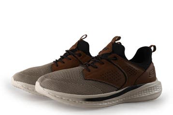 Skechers Instappers in maat 42 Bruin, Kleding | Heren, Schoenen, Bruin, Verzenden, Overige typen, Zo goed als nieuw