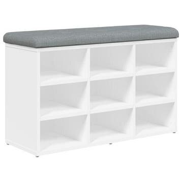 Banc a chaussures blanc 82cm - Quasi neuf - Retour client, Maison & Meubles, Verzenden