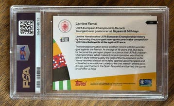 2024 Topps Topps Now UEFA Euro Lamine Yamal #54 Graded card, Nieuw