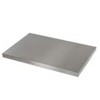 MDF werkblad met RVS plaat omkleed 68 x 46 x 3,8 cm voor, Ophalen of Verzenden, Nieuw