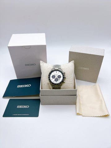Seiko - Solar Chronograph panda - Zonder minimumprijs -