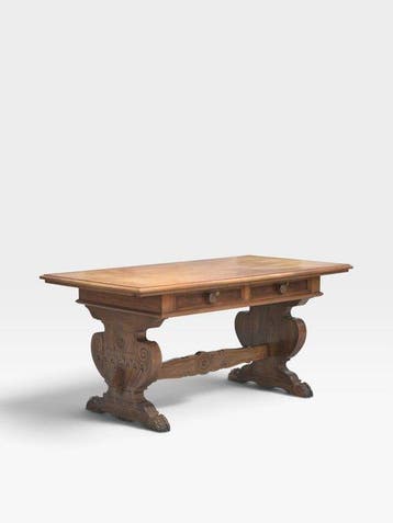 Schrijftafel - Hout, Metaal - Tafel / Bureau