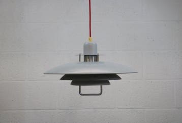 Belid - Lamp - lichtgrijze hanglamp - Metaal