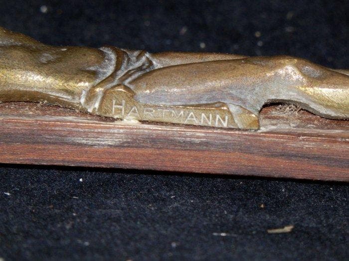 Jacques Hartmann - sculptuur, Fraai bronzen Sculptuur van, Antiek en Kunst, Kunst | Niet-Westerse kunst