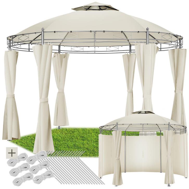 Tuinpaviljoen Siana Ø 3.5m - crème, Jardin & Terrasse, Tonnelles, Envoi