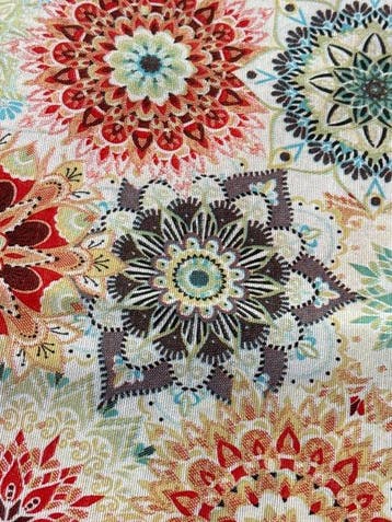 san leucio - tissu exclusif kaléidoscope mandala - Textile -