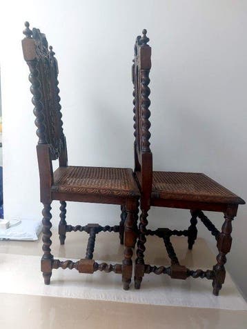 Chaise (2) - Chêne - Chaises en chêne 1860/1880