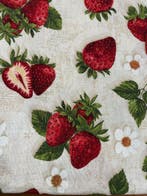 Heerlijk rustiek jacquard margherita aardbei San Leucio, Antiek en Kunst