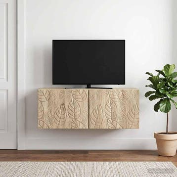 vidaXL Wandmontage TV-kast 78,5 x 41 x 30 cm Sonoma Eiken, Huis en Inrichting, Verzenden, Nieuw
