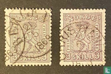 Noorwegen - Wapen - 1868, Verzenden