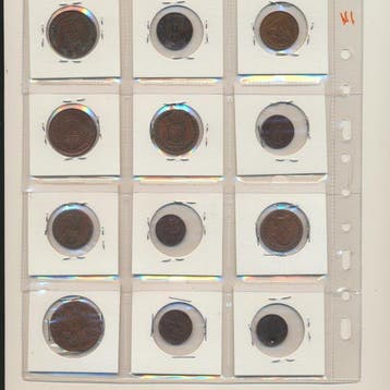 Duitsland, Oostenrijk, Wereld. Lot of 24 munten (Zonder, Postzegels en Munten