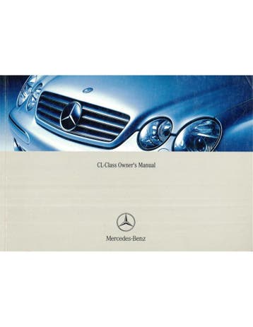 2003 MERCEDES BENZ CL KLASSE INSTRUCTIEBOEKJE ENGELS