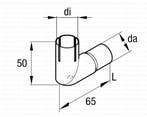 Eberspächer RVS uitlaatbochtstuk 24mm met drainage, Ophalen of Verzenden