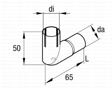 Eberspächer RVS uitlaatbochtstuk 24mm met drainage, Doe-het-zelf en Bouw, Ophalen of Verzenden, Nieuw