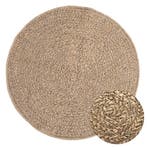 vidaXL Vloerkleed ZIZUR binnen en buiten 90 cm jute look, Verzenden