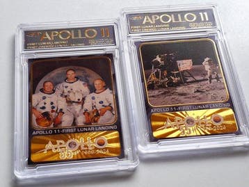 Apollo 11 Commemorative 55 th HOLOGRAFICAS - 2 Card, Nieuw