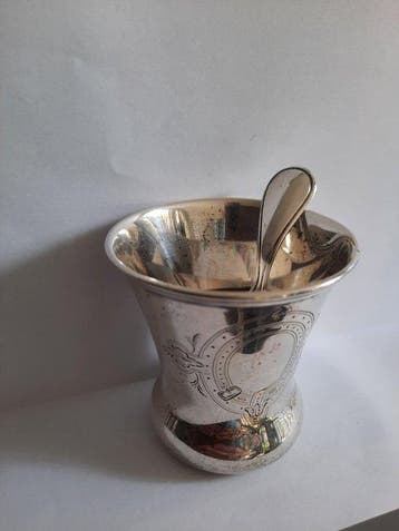 Centre de table (2) - Argent 835 - Coupe avec cuillère