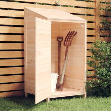 vidaXL Tuinschuur 55x52x112 cm massief vurenhout, Verzenden, Nieuw