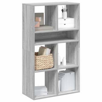 vidaXL Boekenkast 66x31x112 cm bewerkt hout grijs sonoma, Verzenden, Nieuw