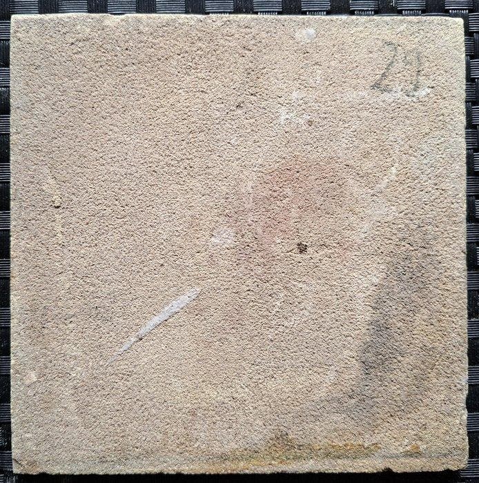 Carreau - Tuile antique avec une scène biblique.. -, Antiek en Kunst, Antiek | Glaswerk en Kristal