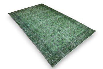 Groene vintage - Vloerkleed - 270 cm - 160 cm - met, Nieuw