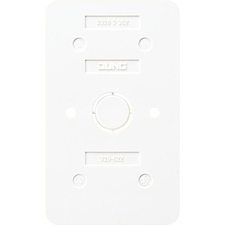 Jung AP600 Plaque de base blanc alpin - 328-622WW, Bricolage & Construction, Électricité & Câbles, Envoi