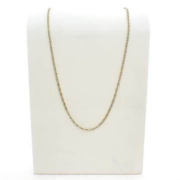 Gouden fantasie schakelketting, Ophalen of Verzenden, Gebruikt, Goud, Goud