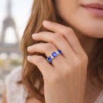 Ring - 14 karaat Geel goud - 10.50ct. tw. Tanzaniet -, Nieuw