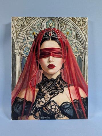Valerio Altamira (XX-XXI) - Regina bendata, Antiek en Kunst