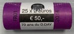 France. 2 Euro 2014 D-DAY (25 pieces) in roll (Sans prix