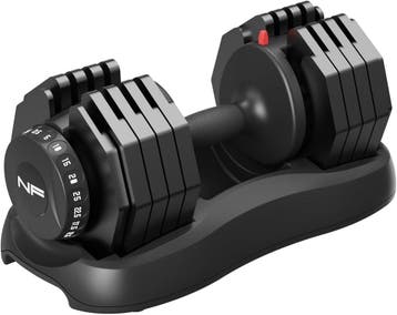 Verstelbare Halter 25kg | Retour deal | 10 gewichten in 1, Verzenden, Zo goed als nieuw, Dumbbell