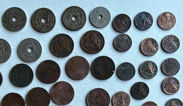 België. Leopold II. 1870/1909, lot 67 stuks (Zonder