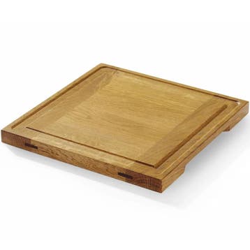 Snij-/Serveerplank | Eikenhout | 270x270x20(h)mm HENDI, Verzenden