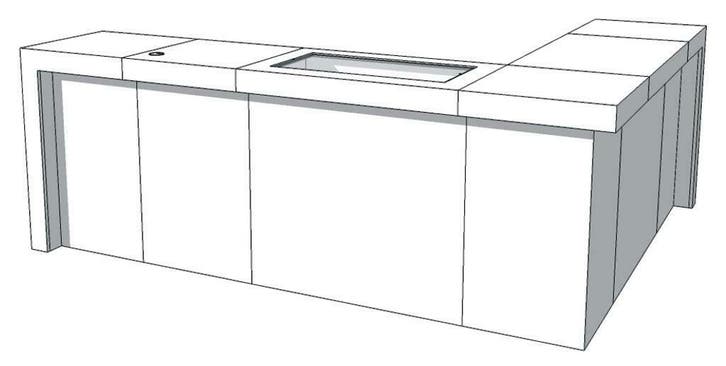 *TIP* U-Frame Thin C-PUT-017-COMP Toonbank, Articles professionnels, Aménagement de Bureau & Magasin | Commerce & Inventaire, Enlèvement ou Envoi