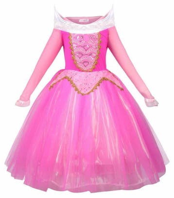 Prinsessenjurk - Doornroosje - lange mouwen - Kleedje, Verzenden, Nieuw