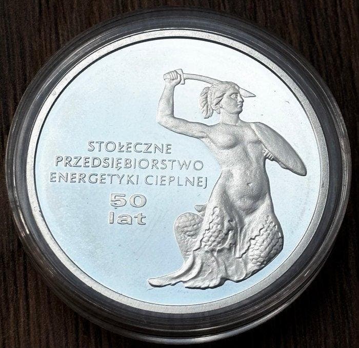 Pologne. Medalha Comemorativa de Prata - 50 Anos da SPEC, Timbres & Monnaies, Monnaies | Europe | Monnaies non-euro