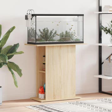 vidaXL Aquariumstandaard Sonoma Eiken 75x36x72,5 cm Bewerkt, Verzenden