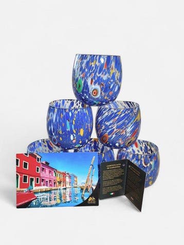 MurArt - MurArt - Drinkset (6) - Glas - Murrine Millefiori