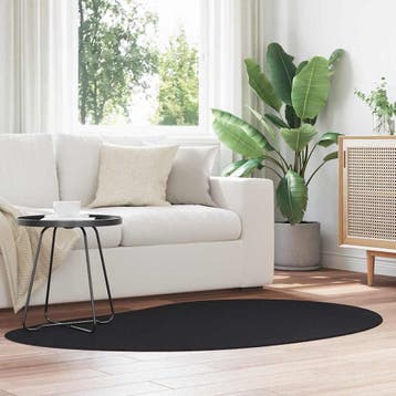 vidaXL Tapijt HUARTE Zwart 120 x 170 cm Polyester, Verzenden, Nieuw