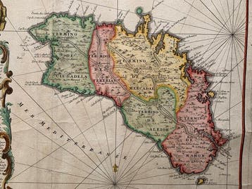 Spanje - Menorca; Jean de Beaurain - Carte topographique de