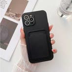 iPhone 7 Kaarthouder - Wallet Card Slot Cover Hoesje Zwart, Verzenden, Nieuw