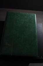 Accessoires - Doos vol met 5 lege stockboeken met witte, Postzegels en Munten, Gestempeld