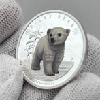 Tuvalu. 50 Cents 2017 – Polar Babies: Polar Bear – 1/2 oz