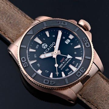 ARCAIDO - Primo GMT Bronze - Swiss Made - Automatico ETA