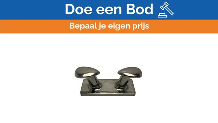 Bieden: Vetus stainless steel double bolder 150, Sports nautiques & Bateaux, Accessoires navigation, Enlèvement ou Envoi