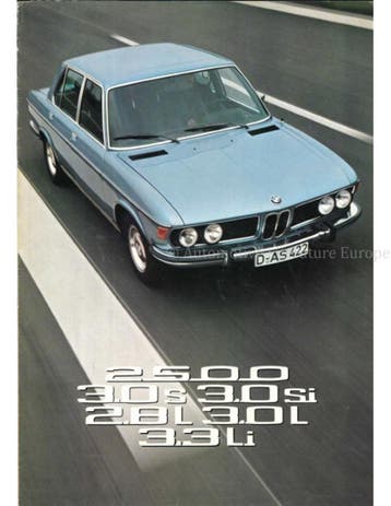 1975 BMW 2500 | 2.8 L | 3.0S | 3.0SI | 3.0L | 3.3LI, Nieuw