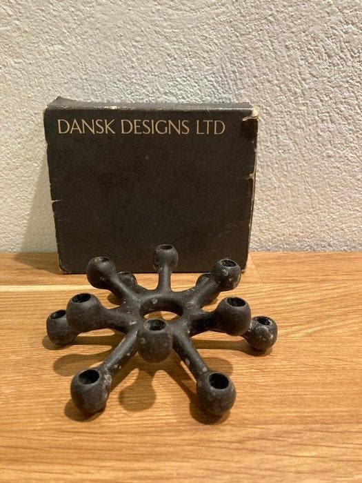 Dansk Design - Kandelaar - Gietijzer, Antiquités & Art, Antiquités | Meubles | Tables